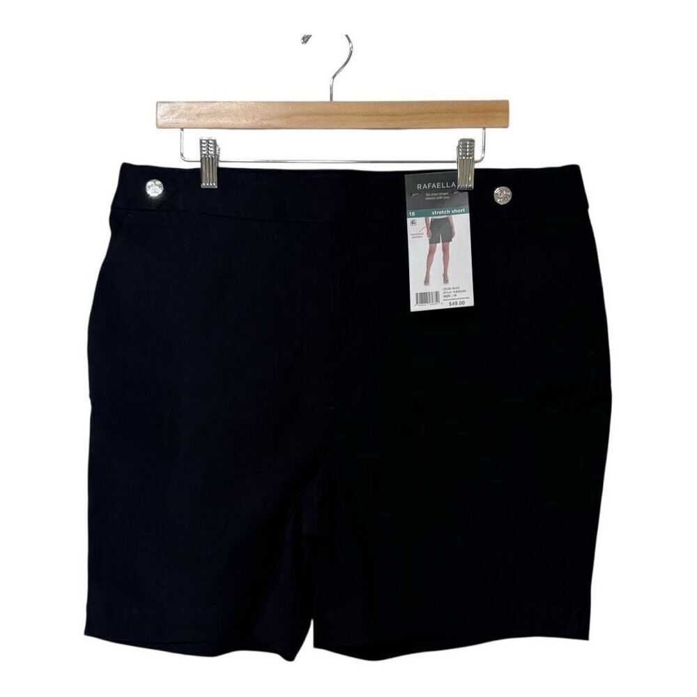Rafaella bundle 2 shorts black and blue stretch shorts Bermuda size 18‎ NWT